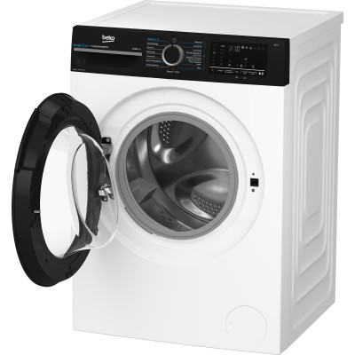 Beko Пральна машина Beko фронтальна, 10кг, 1400, A, 58см, дисплей, інвертор, пара, білий
