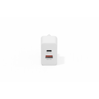 Digitus Зарядний пристрій GaN 1хUSB-C, 1хUSB-A, 30W