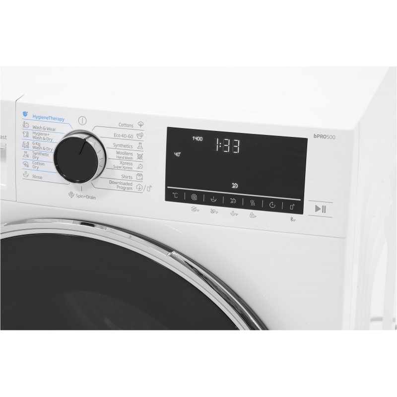 Beko Прально-сушильна машина фронтальна, 9(6)кг, 1400, D, 60см, дисплей, білий