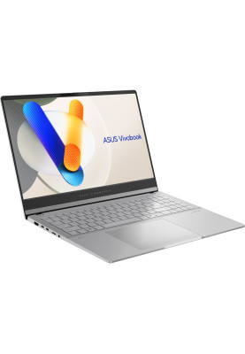 ASUS Ноутбук Vivobook S 15 M5506UA-MA055 15.6" 3K OLED, AMD R7-8845HS, 32GB, F1TB, UMA, noOS, Сріблястий