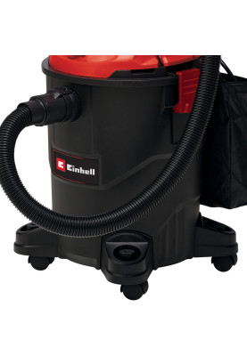 Einhell Пилосос професійний TC-VC 1825 А, 1250 Вт, пластик 25 л, 180 мбар, шланг 2.5 м, кабель 3 м, розетка 2.2 кВт, 4.2 кг