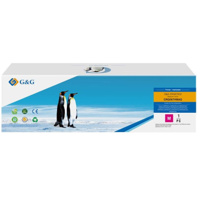 G&G Картридж G&G для Canon 067H MF651Cw/MF655Cdw/MF657Cdw/LBP631Cw/LBP633Cdw Magenta (2350 стор)