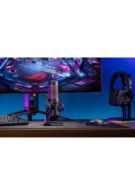 ASUS Мікрофон геймінговий ROG Carnyx, Omni, RGB, USB-A, 3м, чорний