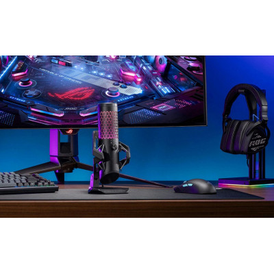 ASUS Мікрофон геймінговий ROG Carnyx, Omni, RGB, USB-A, 3м, чорний