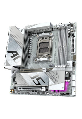 Gigabyte Материнська плата B850 AORUS ELITE WF6E ICE sAM5 B850 4xDDR5 M.2 Wi-Fi BT mATX