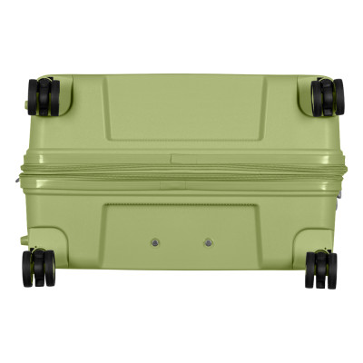 2E Валіза, Aero, поліпропілен, велика, 99/119 л, TSA, 4 колеса, EXP, оливково-зелений