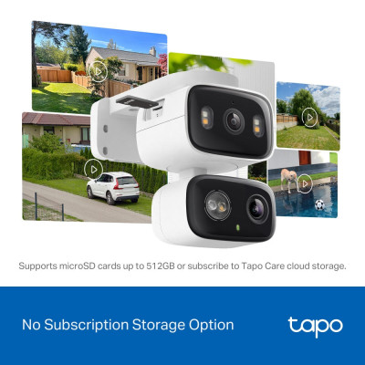 TP-Link Камера IP з подвійним об'єктивом Tapo C246D 3MP N300 microSD motion detection