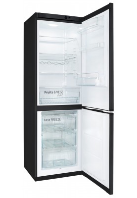 SNAIGE Холодильник з нижн. мороз., 185x60х65, холод.відд.-214л, мороз.відд.-88л, 2дв., A++, ST, чорний