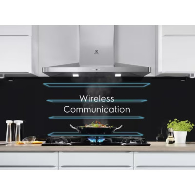 Electrolux Варильна поверхня індукційна, 60см, датчик кипіння, Hob2Hood, чорний