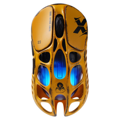 GravaStar Миша Mercury X, BT/WL/USB-A, RGB, Battle-Worn Yellow