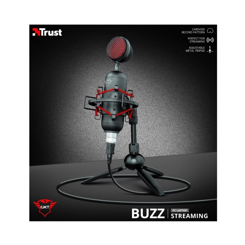 Trust GXT 244 Buzz USB Streaming Microphone Black