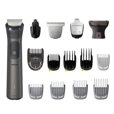 Philips Тример Series 7000, для обличчя, голови, тіла, акум., насадок-15, сталь, сіро-чорний