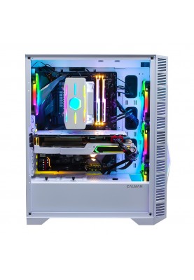 Zalman Корпус Z3 Iceberg, без БЖ, 2xUSB3.0, 1xUSB2.0, 2x120mm ARGB fans, TG Side Panel, EATX, White