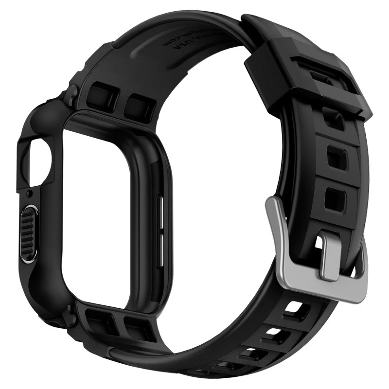 Spigen Чохол та ремінець 2в1 для Apple Watch 45mm/44mm Rugged Armor Pro, Black