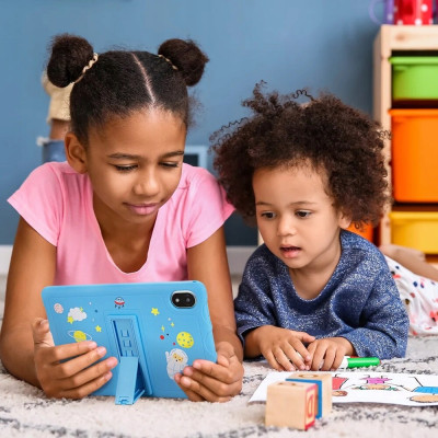 Doogee Планшет U10 Kids 10.1" 4ГБ, 128ГБ, 5060мА, Android, блакитний