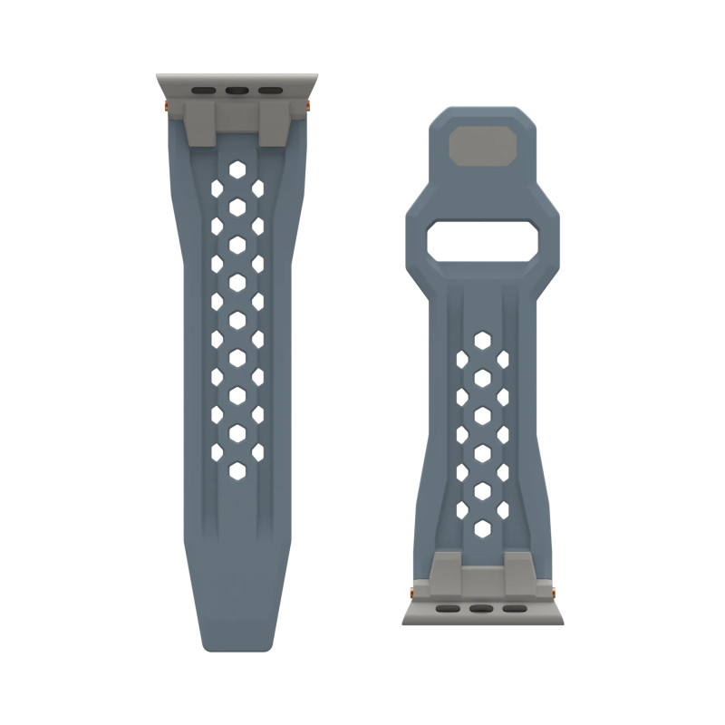 UAG Ремінець для Apple Watch Ultra 2/Ultra-49-45-44-42mm, Monarch, Cloud Blue/Titanium