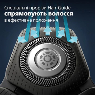 Philips Бритва електр. роторна Series 5000, 9Вт, бритв.головок-3, Li-Ion, сух.+волог., тример, синій