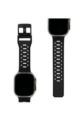 UAG Ремінець для Apple Watch Ultra 49/45/44/42mm Civilian Silicone, Graphite/Black