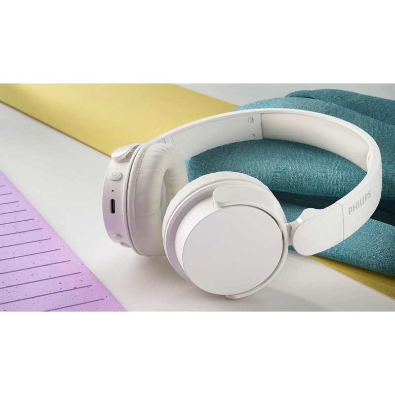 Philips Навушники On-ear TAH4209 BT 5.3, Wireless, Mic, Білий