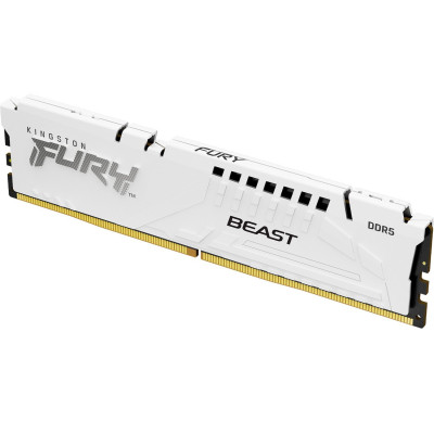 Kingston Пам'ять ПК DDR5 32GB 6000 FURY Beast White EXPO Kingston Пам'ять ПК DDR5 32GB 6000 FURY Beast White EXPO