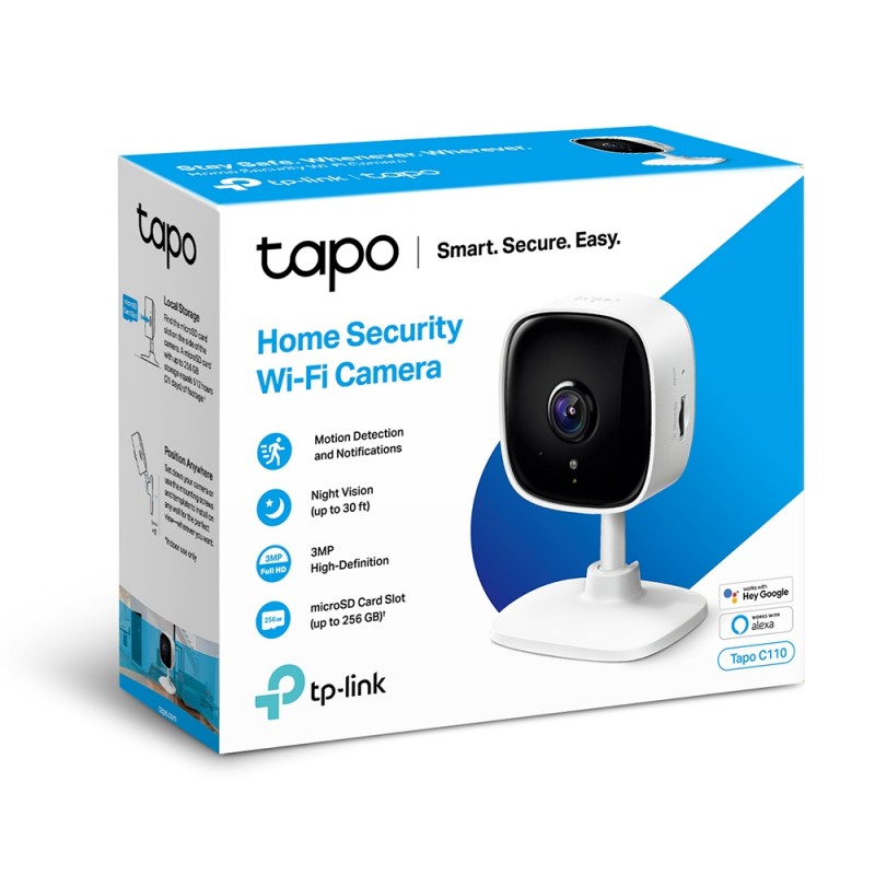 TP-Link IP-Камера Tapo C110 3MP N300 microSD motion detection