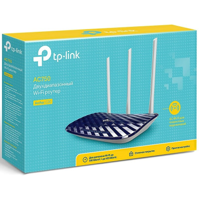 TP-Link Маршрутизатор ARCHER C20 AC750 4xFE LAN 1xFE WAN ISP