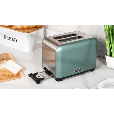 ARDESTO Тостер Mint Harmony T-F400G 800Вт, метал, м'ятний+сріблястий