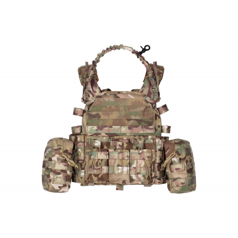 2E Tactical Плитоноска, Тип 1, з кишенями для бічного захисту і підсумками, Молле, камуфляж