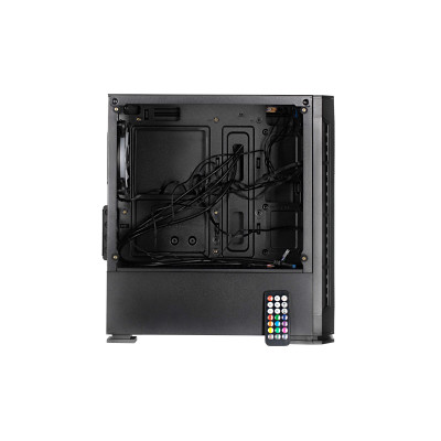 2E Gaming Корпус Calleo GB700 без БЖ 2xUSB3.0, 1xUSB2.0, 4x120мм ARGB, VGA 320мм, LCS ready, контролер з пультом, TG Side Window, mATX, чорний