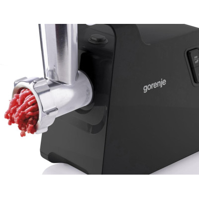 Gorenje М'ясорубка, 2000Вт, 2,6кг/хв, 2 грати, пластик/метал, чорний