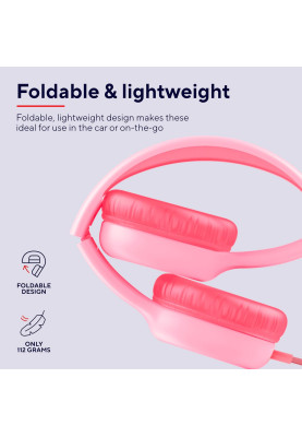 Trust Навушники Nouna Headphones mini-jack, Mic, Рожевий