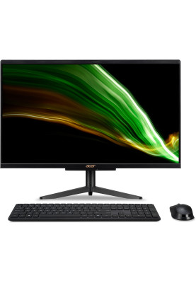 Acer Комп'ютер персональний моноблок Acer Aspire C24-1600 23.8" FHD, Intel З N4505, 8GB, F256GB, UMA, WiFi, Lin, чорний