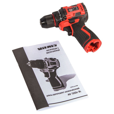 Vitals Шурупокрут-дриля акумуляторна Master AU 1232c BL 12В 32Нм 400·1400об/хв 1.1кг без АКБ та ЗП Vitals Шурупокрут-дриля акумуляторна Master AU 1232c BL 12В 32Нм 400·1400об/хв 1.1кг без АКБ та ЗП