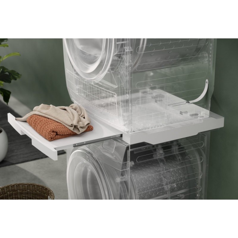 Electrolux Комплект монтажний для з'єднання пральної машини з сушильною машиною, висувна полиця, білий