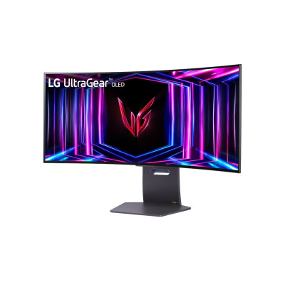 LG Монітор 34" 34GS95QE-B 2xHDMI, DP, USB, Audio, OLED, 3440x1440, 240Hz, 0.03ms, DCI-P3 98.5%, G-SYNC, FreeSync, AdaptiveSync, HAS, DisplayHDR True Black 400