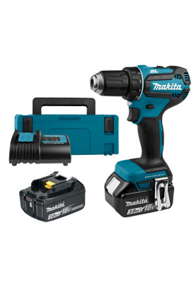 Makita Шурупокрут-дриль акумуляторний DDF485SFJ 18B 1х3А·год 27-50Нм 0-500·0-1900 об·хв кейс 1.7кг