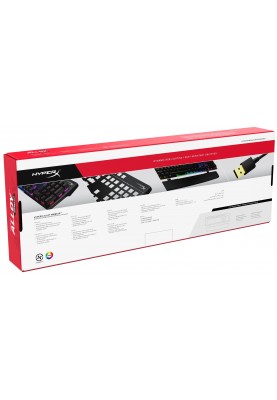 HyperX Клавіатура HyperX Alloy MKW100 TTC Red USB RGB ENG/RU, Black