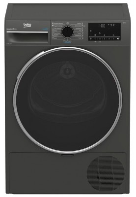 Beko Сушильна машина тепловий насос, 8кг, A++, 60см, дисплей, сірий