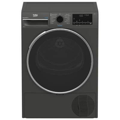 Beko Сушильна машина тепловий насос, 8кг, A++, 60см, дисплей, сірий
