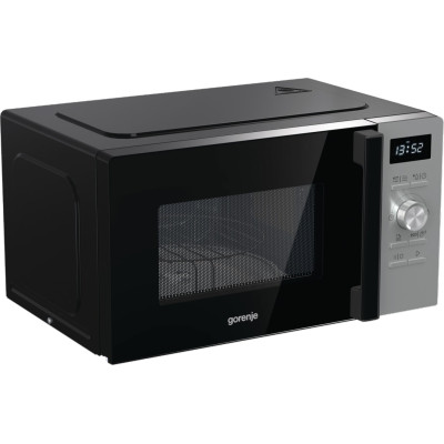Gorenje Мікрохвильова піч, 20л, електр. керув., 800Вт, гриль, дисплей, 11 програм, нерж