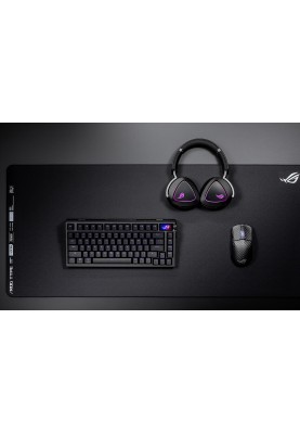 ASUS Клавіатура механічна ROG Azoth Extreme 81key, NX Snow, USB-A/WL/BT, EN, RGB, чорний