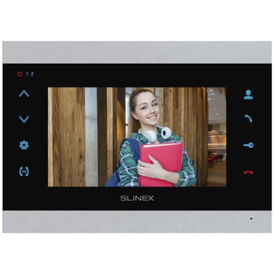 Slinex Відеодомофон SL-07N Cloud, IPS 7", детектор руху, переадресація, сріблястий чорний