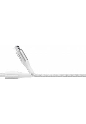 Belkin Кабель USB-C > USB-C заряджання/синхронізації 1м, 240Вт, Type-C, плетений, білий