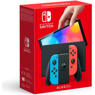 Nintendo Ігрова консоль Switch OLED (неоновий червоний/неоновий синій)