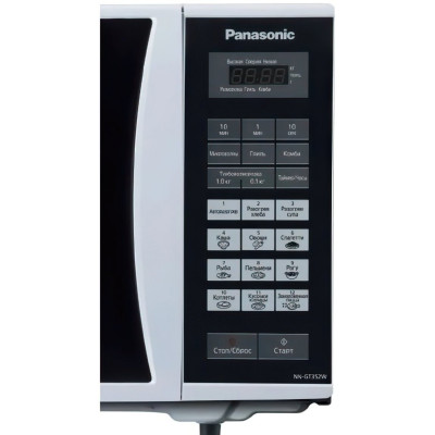Panasonic Мікрохвильова піч, 23л, 800Вт, дисплей, білий