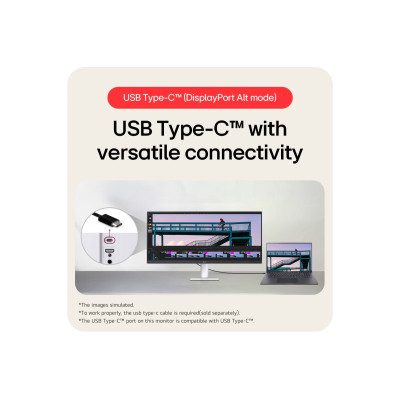 LG Монітор LG 29" 29U531A-W HDMI, DP, USB-C, Audio, IPS, 2560:1080, 21; 9, 100Hz, sRGB 99%, HDR10 LG Монітор LG 29" 29U531A-W HDMI, DP, USB-C, Audio, IPS, 2560:1080, 21; 9, 100Hz, sRGB 99%, HDR10