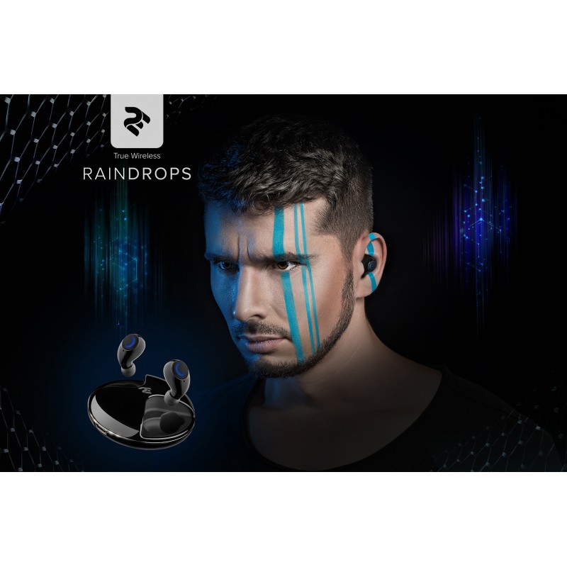 2E Навушники RainDrops True Wireless Waterproof Mic Black