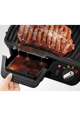 Tefal Гриль прижимний Supergrill XL Timer 2400Вт, темп. режимів-4, з`ємні пластини, метал