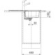 Franke Мийка кухонная Franke Spark, нерж.сталь, прямокутник, з крилом, 780х500х340мм, чаша - 1, врізна, SKL 611-78, нерж декор