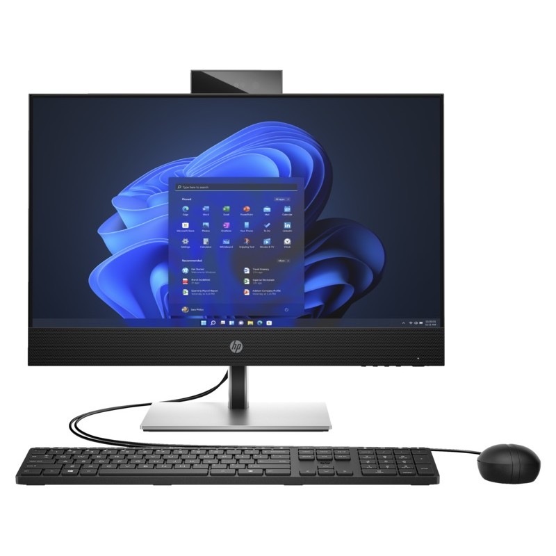 HP Комп'ютер персональний моноблок ProOne 440-G9 23.8" FHD IPS AG, Intel i3-12100T, 8GB, F256GB, UMA, WiFi, кл+м, 3Y, DOS, чорний